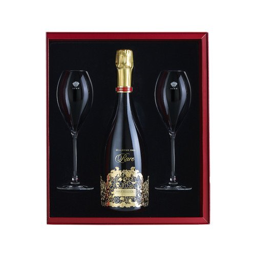 Rare 2002 75cl + 2 Glasses Pack