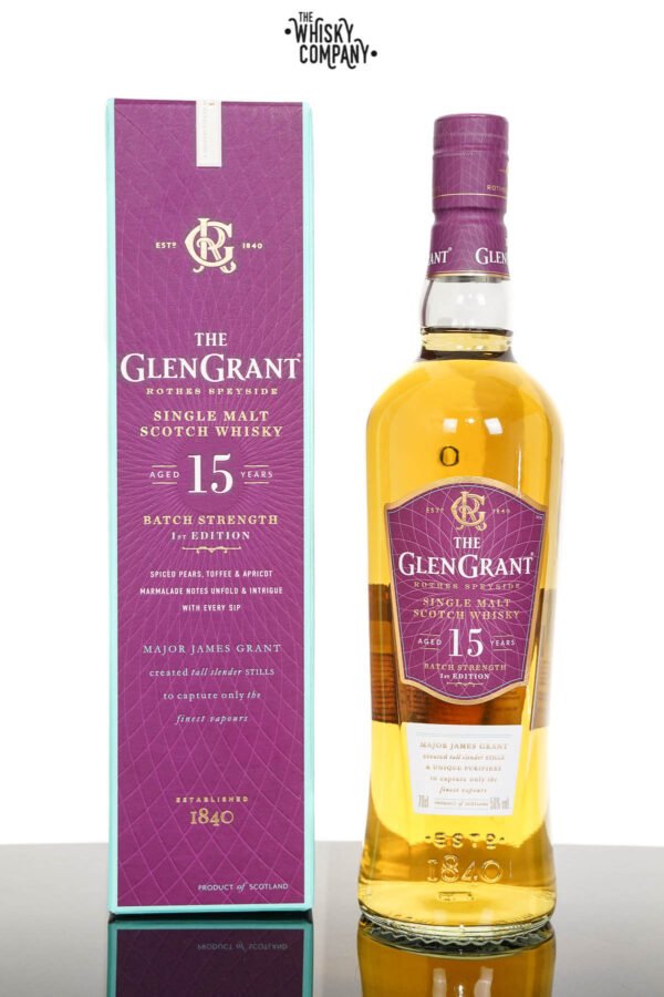 Glen Grant Aged 15 Years Batch Strength Speyside Single Malt Scotch Whisky – 1st Edition (700ml)
