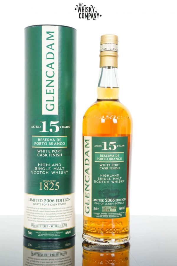 Glencadam Aged 15 Years Reserva De Porto Branco Highland Single Malt Scotch Whisky (750ml)