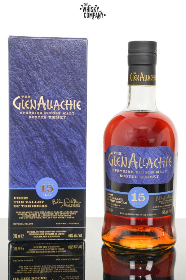 GlenAllachie Aged 15 Years Speyside Single Malt Scotch Whisky (750ml)