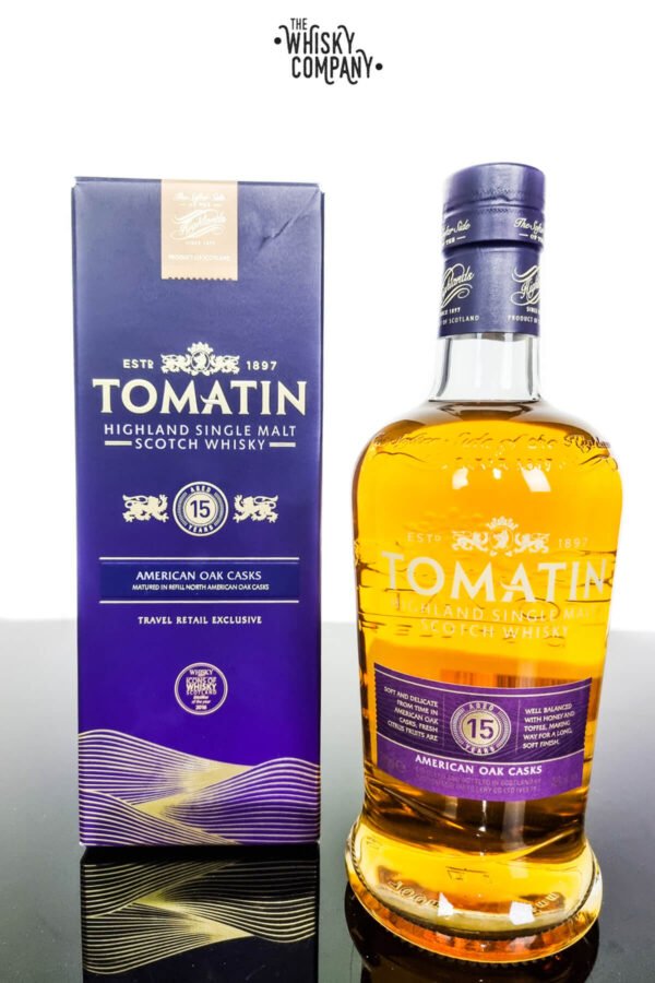 Tomatin 15 Years Old Travel Retail Exclusive Highland Single Malt Scotch Whisky (750ml)