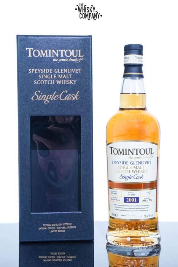 Tomintoul 2001 Aged 19 Years Speyside Single Cask Single Malt Scotch Whisky – Cask No. 37 (750ml)