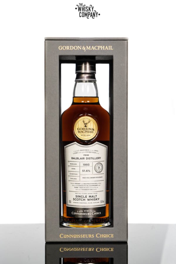 Balblair 24 Years Old 1993 Cask Strength Highland Single Malt Scotch Whisky Gordon & MacPhail (750ml)
