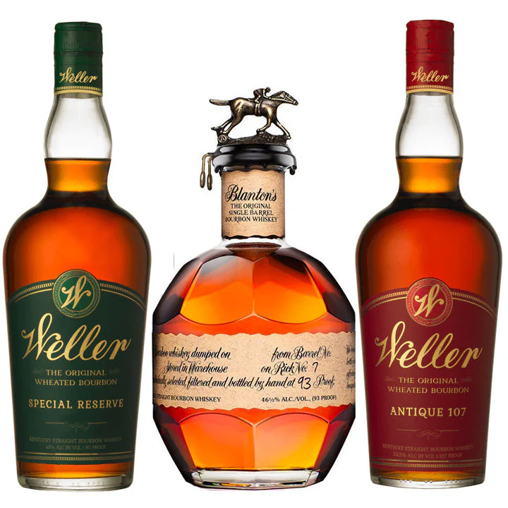 W.L. Weller Special Reserve & Blanton's Bourbon & W.L. Weller Antique 107 Bundle