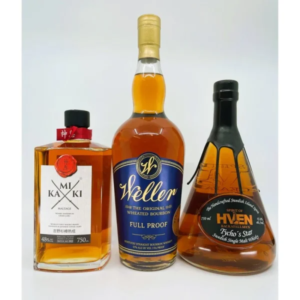 Weller, Kamiki & Spirit of Hven Whiskey Collection Bundle, 3 x 750ml