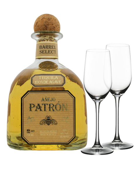Patrón Añejo Single Barrel Gift Set