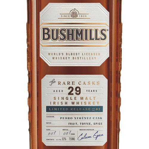 Bushmills 29 Year Old Pedro Ximénez Cask Single Malt Irish Whiskey (750ml) - Image 2