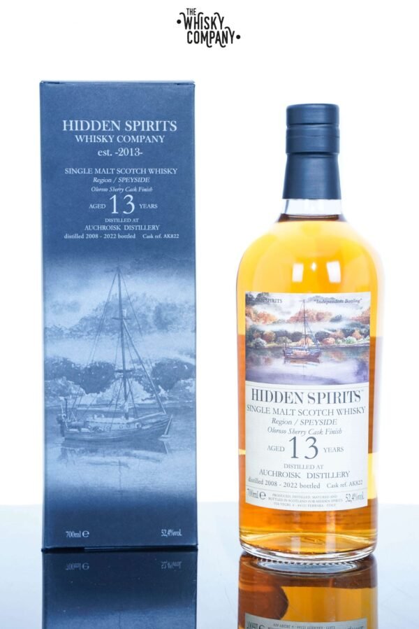 Auchroisk 2008 Aged 13 Years Speyside Single Malt Scotch Whisky – Hidden Spirits (700ml)