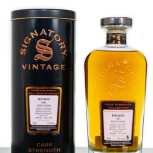Ben Nevis 1991 Aged 26 Years Old (cask 2377) Single Malt Scotch Whisky – Signatory Vintage (700ml)