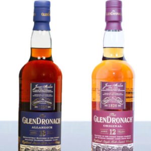 GlenDronach Sherry Cask Bundle: 18 Year Old Allardice & 12 Year Old Highland Single Malt - 2 x 750ml
