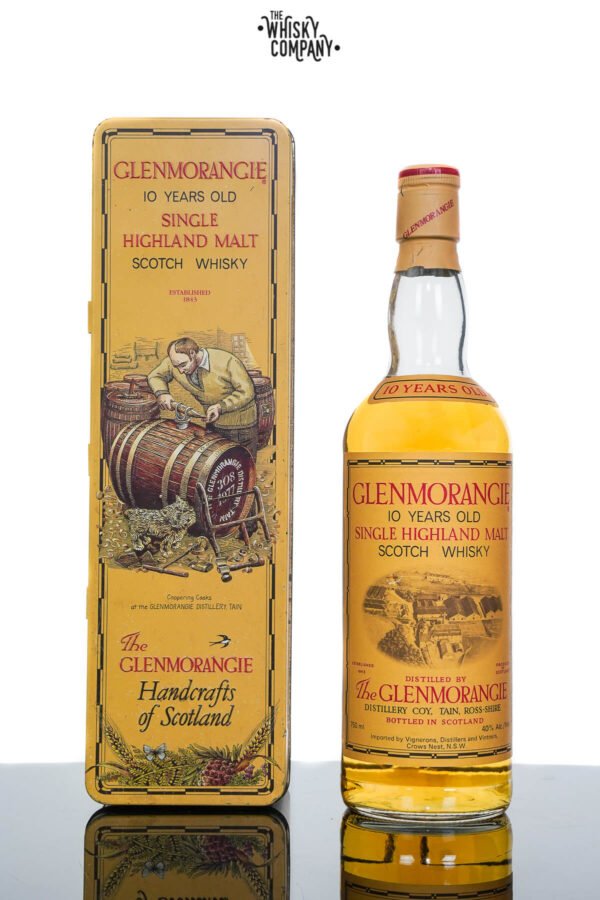 Glenmorangie 10 Year Old Highland Single Malt Scotch Whisky (1980s Bottling) - 750ml