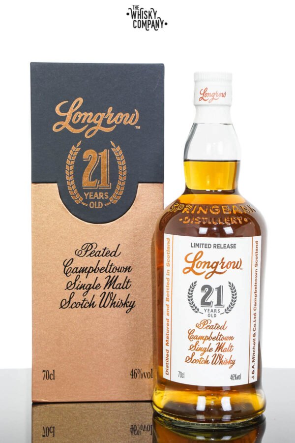 Longrow Aged 21 Years Campbeltown Single Malt Scotch Whisky – 2020 Release (700ml)