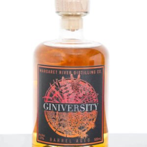 Giniversity Barrel Aged Australian Gin, Handcrafted Craft Spirit, 500ml