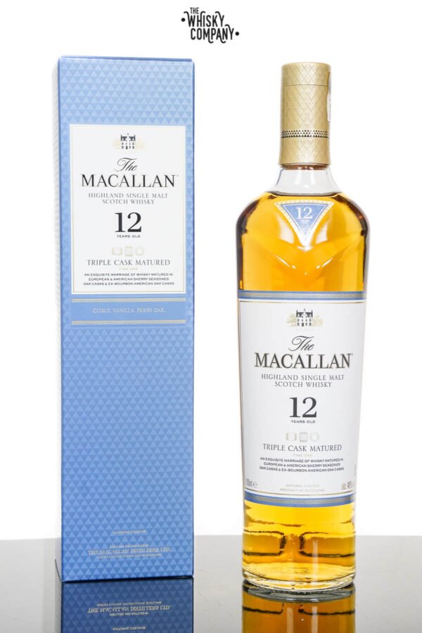 Macallan 12 Years Old Triple Cask Single Malt Scotch Whisky – Damaged Packaging (700ml)