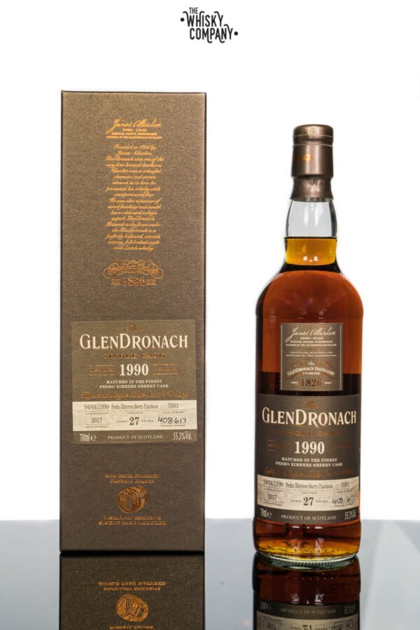 1990 GlenDronach 27 Years Old Single Malt Scotch Whisky – Cask No. 7003 (700ml)
